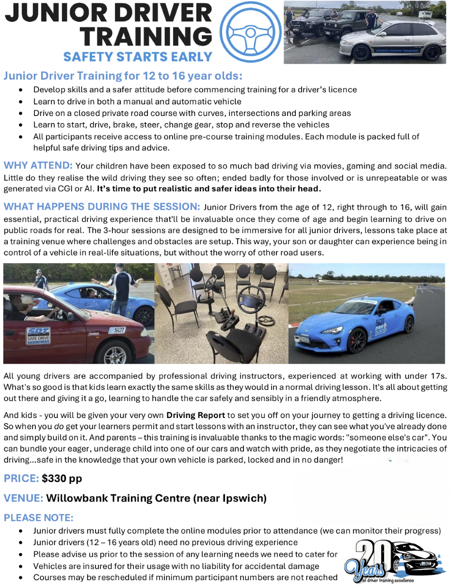 SAFE DRIVE TRAINING - 30 years of driver training experience across ...
